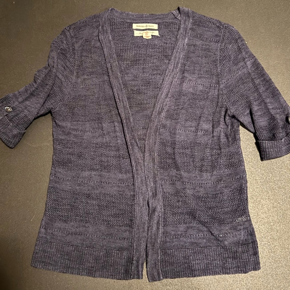 Beacon Cove Women's Navy Sweater